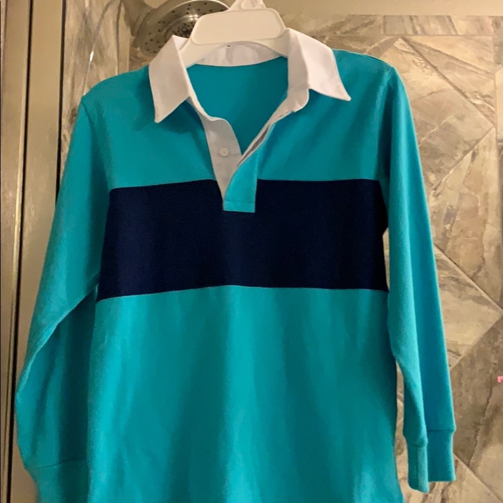 Never worn, Kellys Kids Teal & navy polo